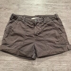 Vince Shorts Womens 28 Brown Drawstring‎ 100% Cotton Casual Adult Minimal Pocket